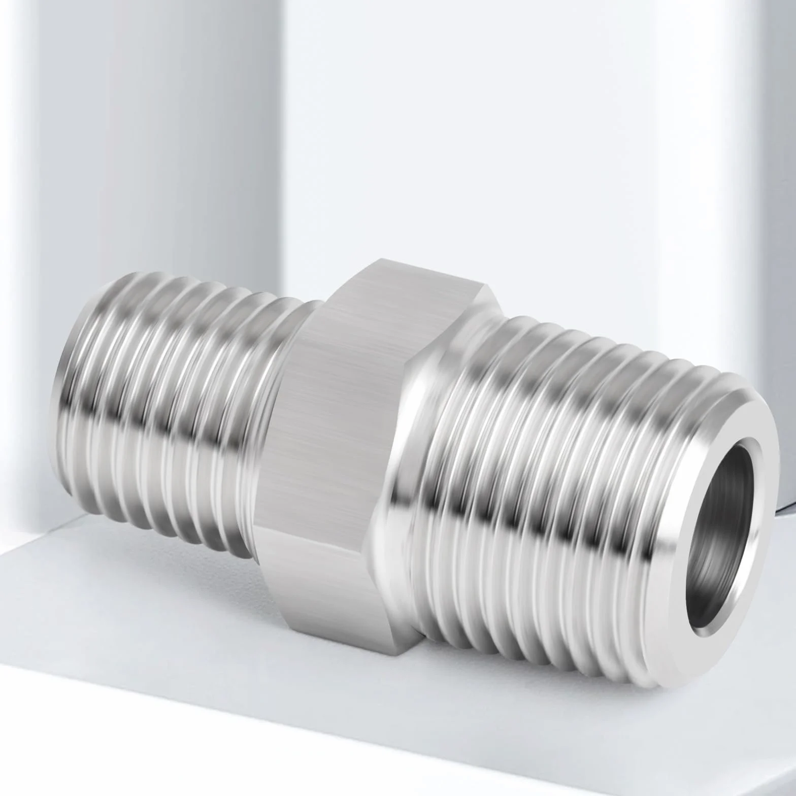 Reduktor sześciokątny 1/2" x 3/8" BSP męski ze stali nierdzewnej 304, 5 sztuk