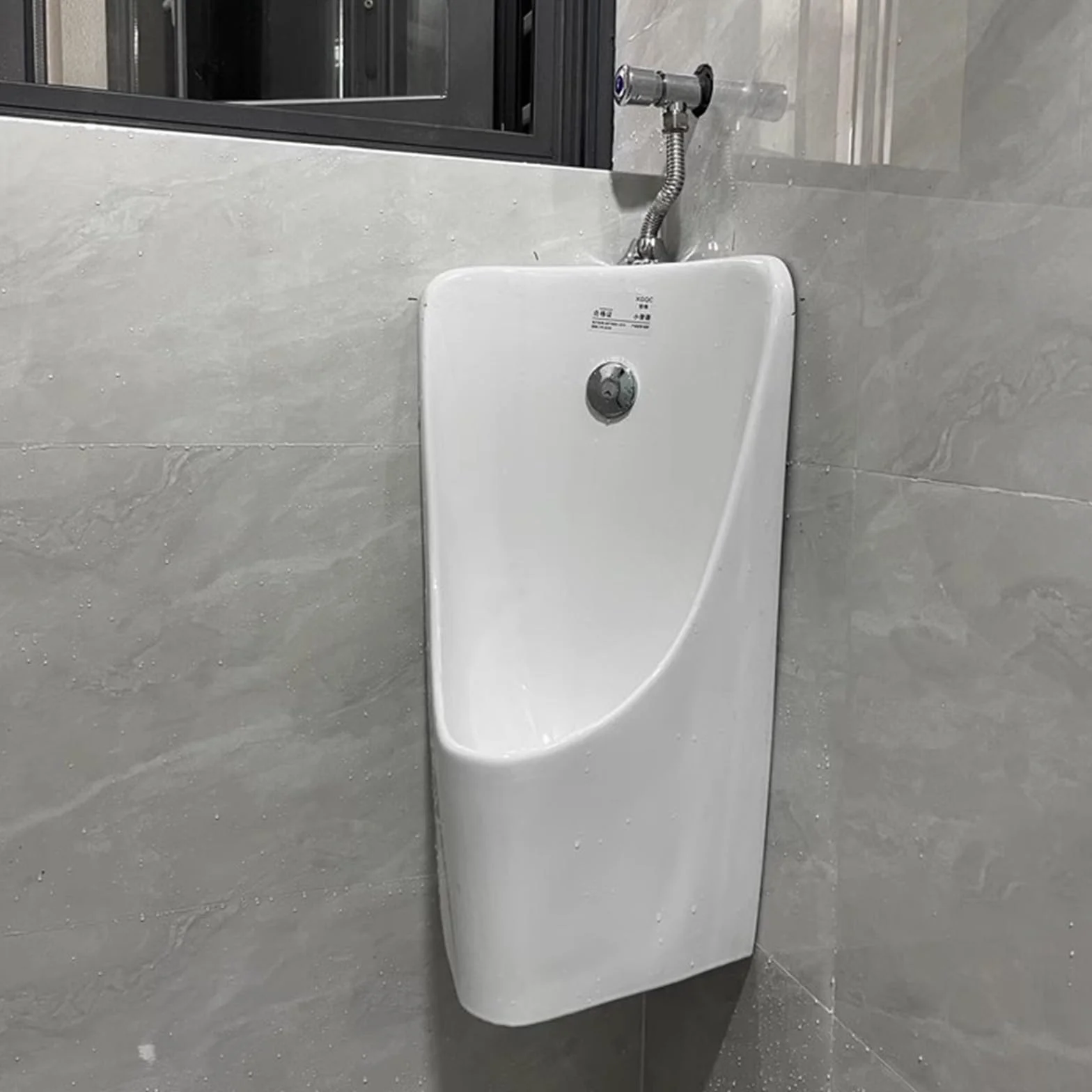 Pisuar męski narożny, ścienny ceramiczny pisuar dla dorosłych/dzieci, przenośne pisuary do garażu/łazienki/toalet(White)