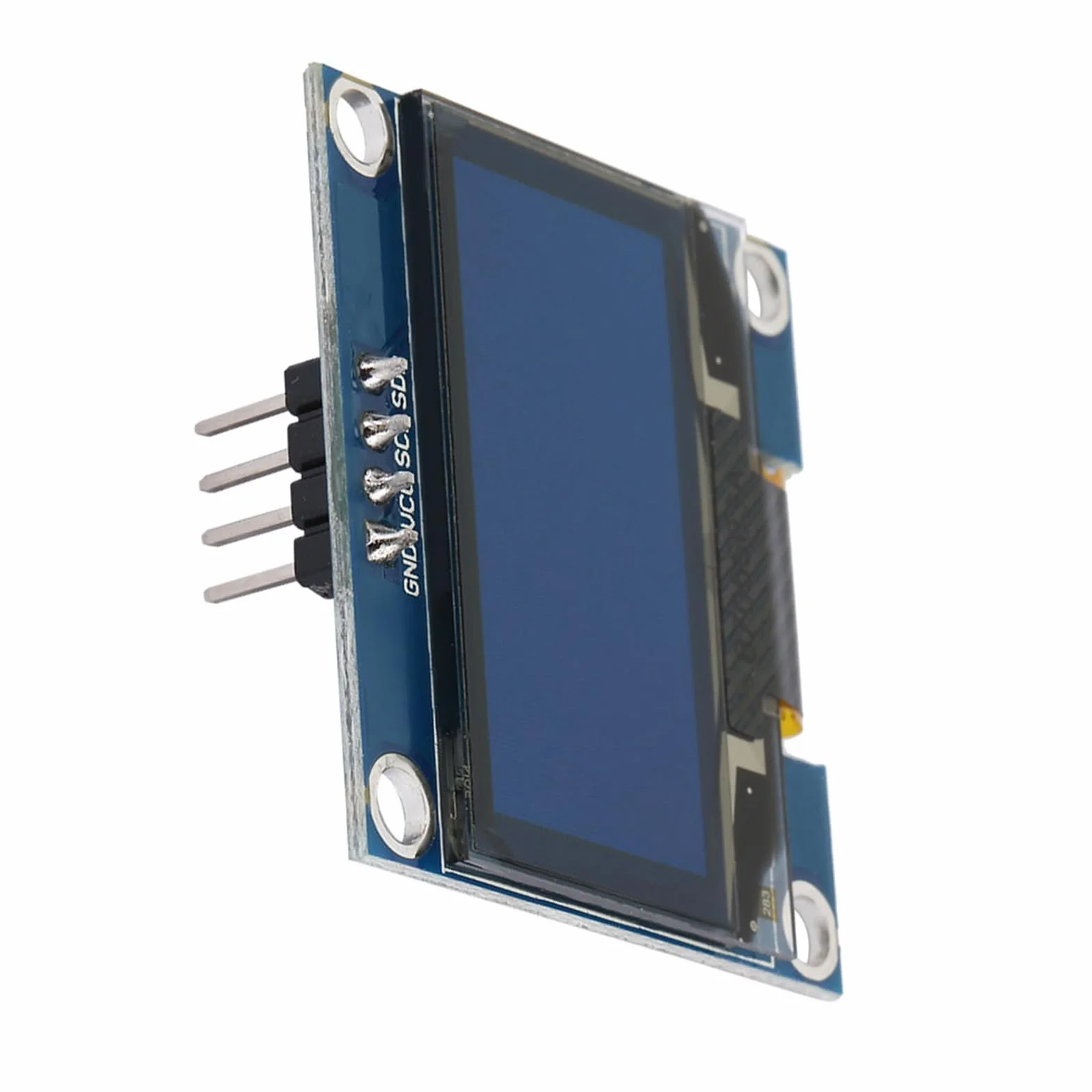 Moduł Wyświetlacza OLED o Przekątnej 1,3 Cala, Wyświetlacz OLED I2C 128x64 Niebieski Ekran Tekstowy, Układ Sterownika SSD1106, Wejście 3, V 5 V, Szybki Czas Reakcji o Wysokim Kontraście dla