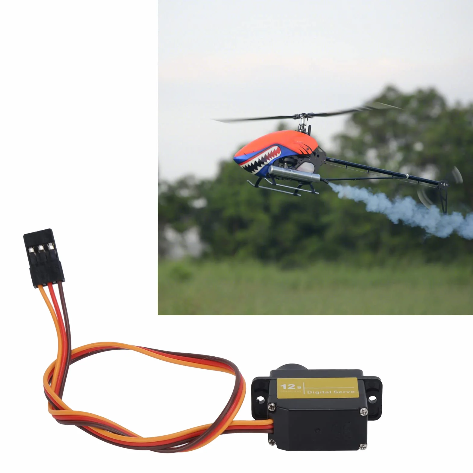 RC Micro Servo 12G Metal Gear Servo 180 Stopni dla RC Robot Model Fixed Wing