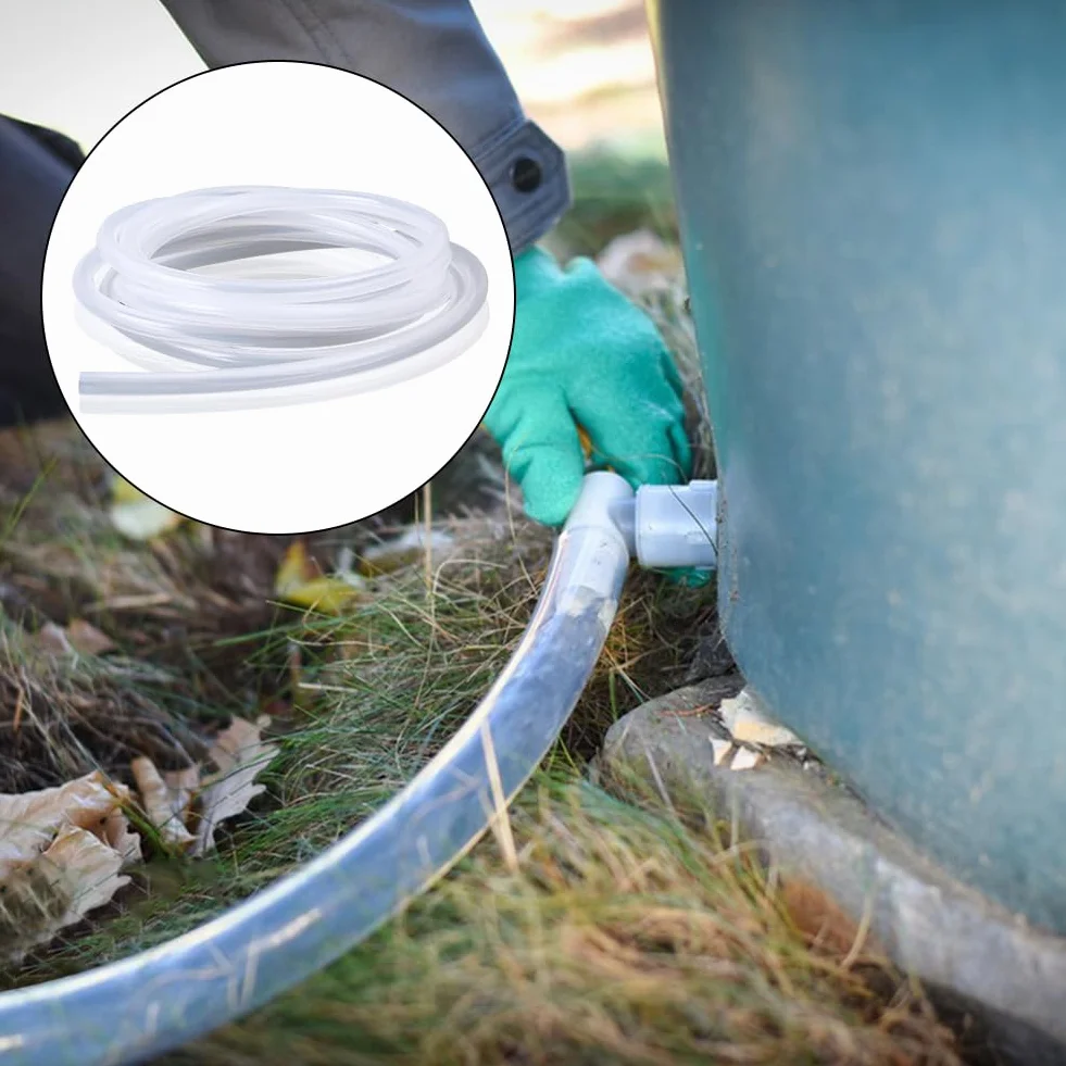 Wąż silikonowy 5 m (średnica wewnętrzna 10 mm, średnica zewnętrzna 12 mm), kauczuk silikonowy, wąż do odprowadzania oleju, wody, gospodarstwa domowego, wody pitnej, przemysłu, przezroczysty