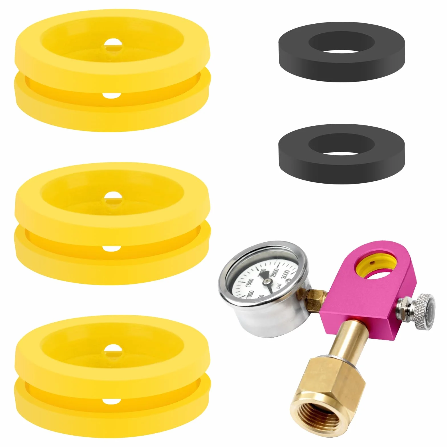 Sodastream 5 sztuk części zamienne, 1,9 x 1 x 0,3 cm / 3 x 2 x 1 cm, ogólna wymiana pierścienia O-ring, uszczelki zamienne (żółte i czarne), uszczelka