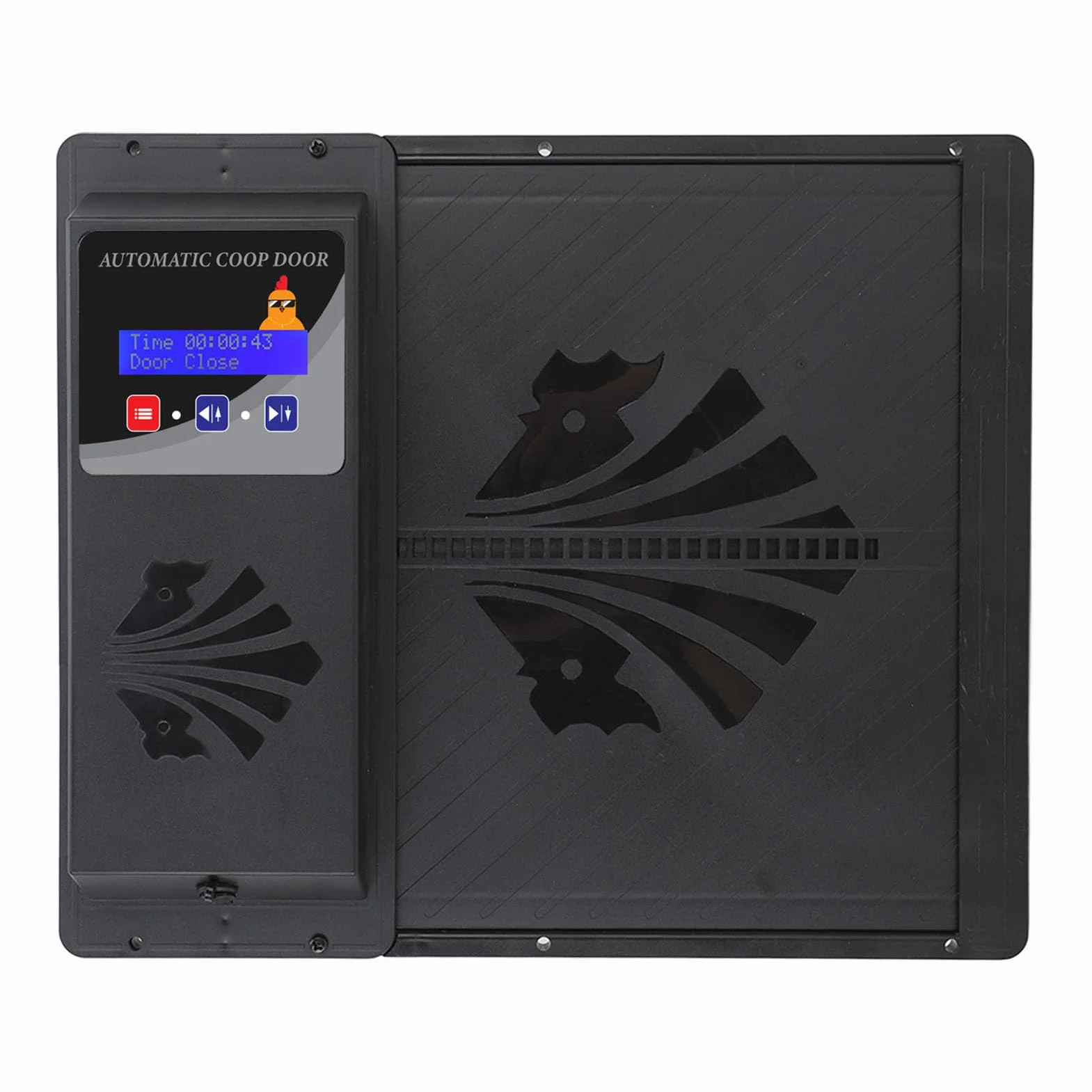 Automatyczne Drzwi do Kurnika z Timerem USB Czarny