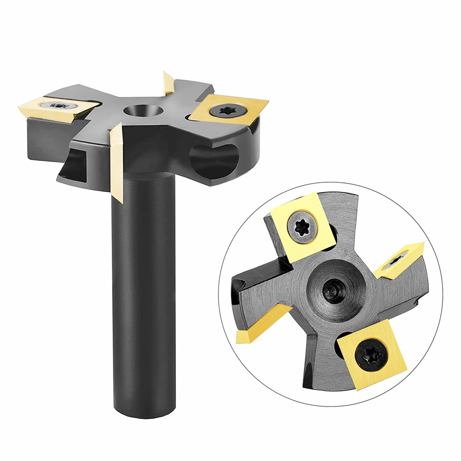 SpeTool Frez płaski 12 mm 45 mm średnica cięcia z powłoką ATS 2+2 frezy CNC