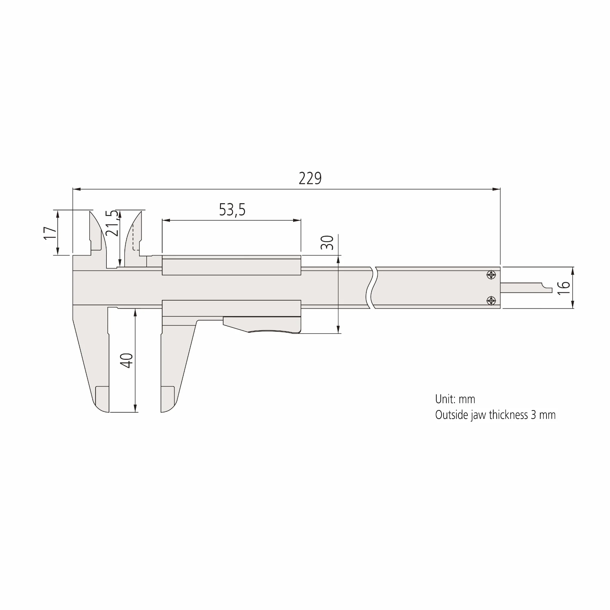 MITUTOYO Suwmiarka Precyzyjna DIN 862 0-150 mm 531-122