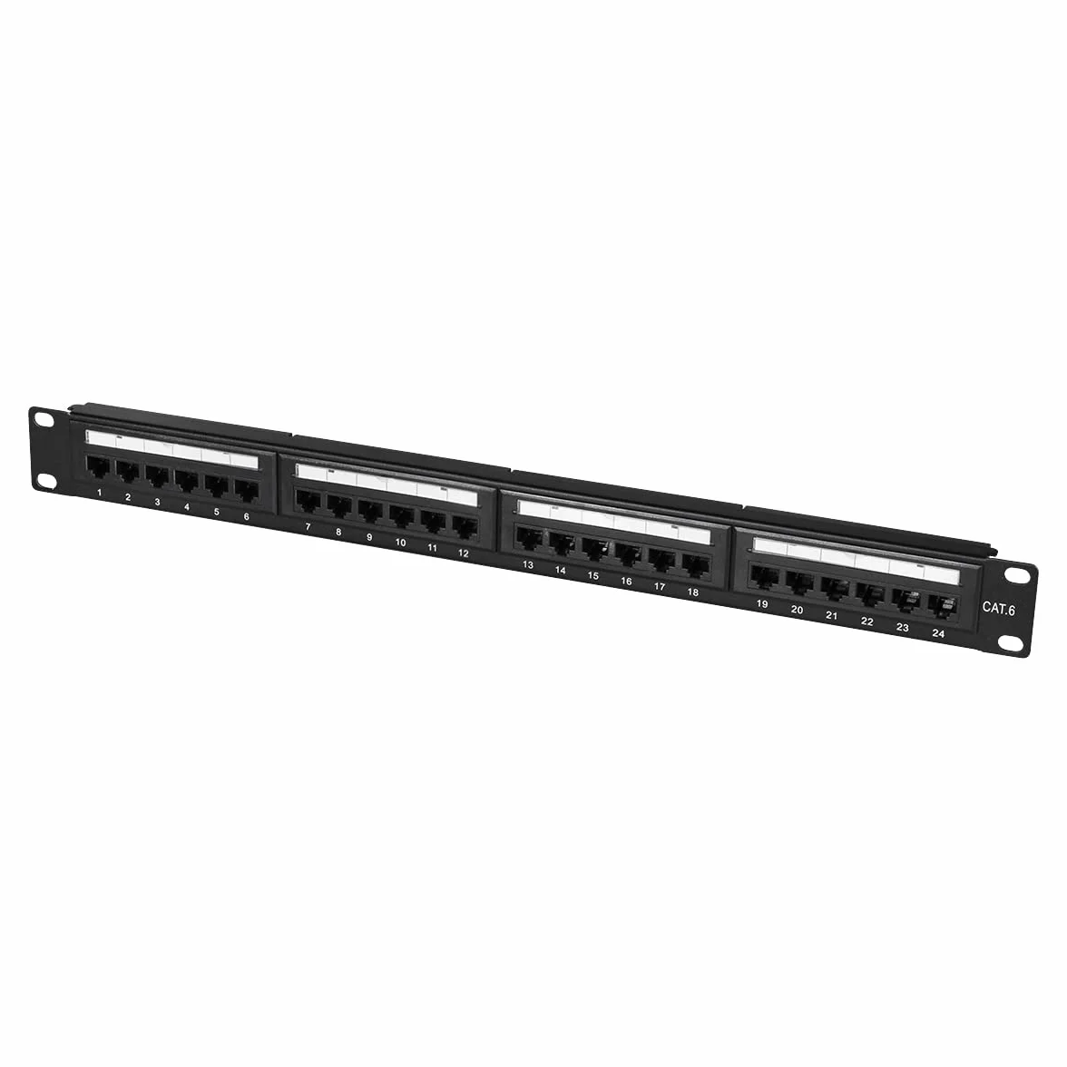 LogiLink Professional EconLine Cat.6 250 MHz Patch Panel 19" UTP 24 porty RJ45