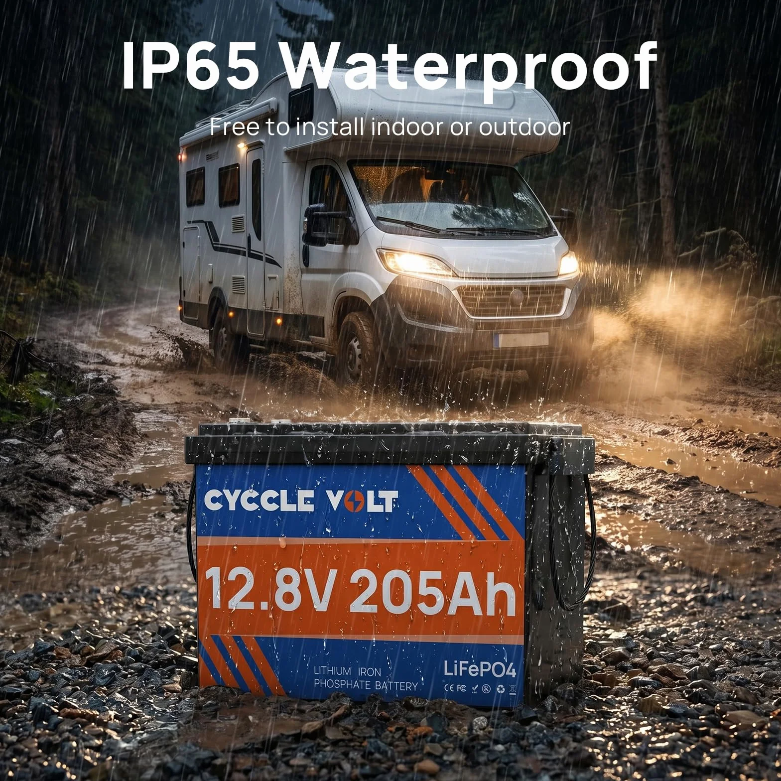 Bateria 12V 200Ah LiFePO4, bateria litowa 200A Bluetooth BMS z 8000+ cykli, maksymalna moc 2560W, idealna do kamperów, silników trollingowych, magazynowania energii w domu