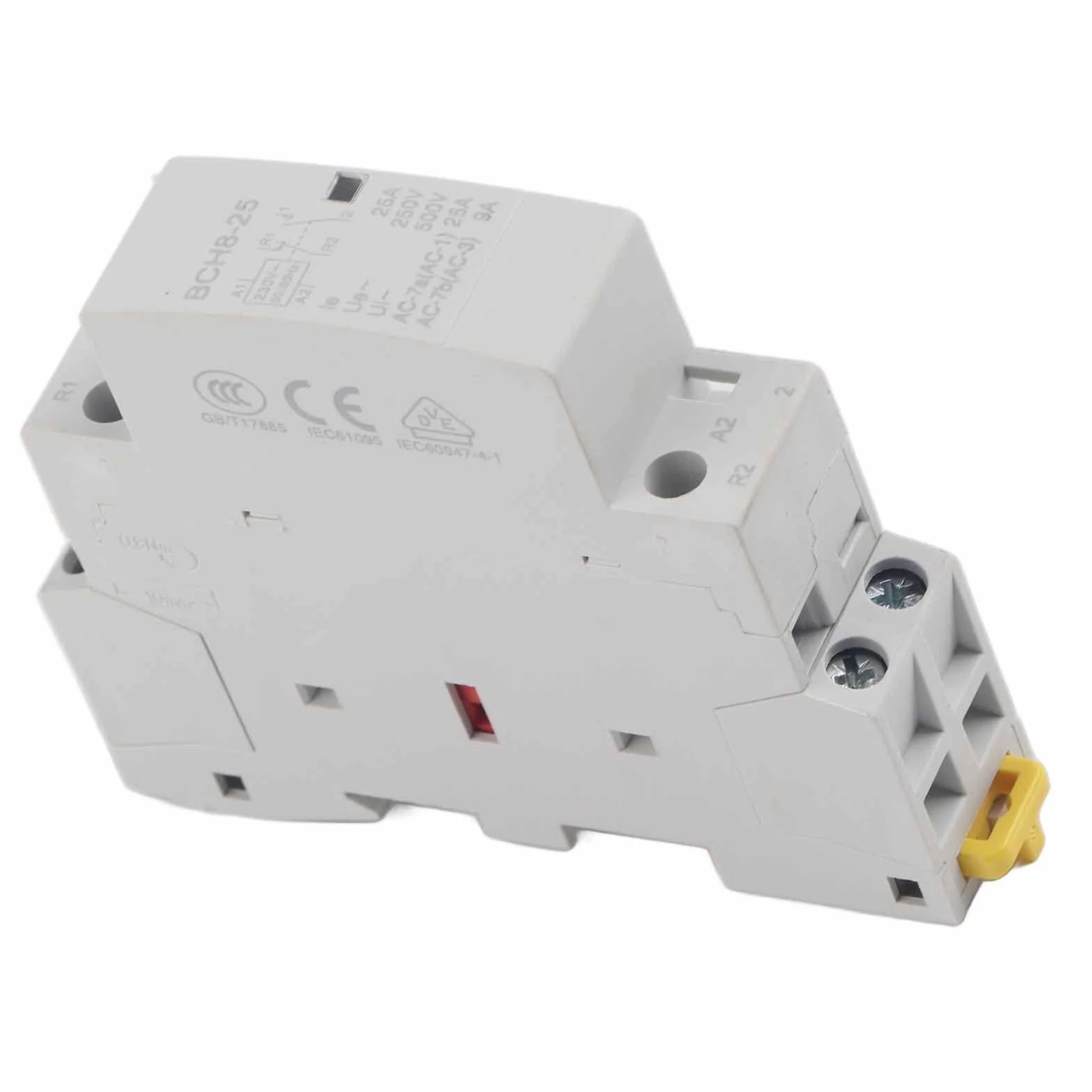 Stycznik AC 2P 25A 220V/230V 1NO 1NC 50/60Hz na szynę DIN