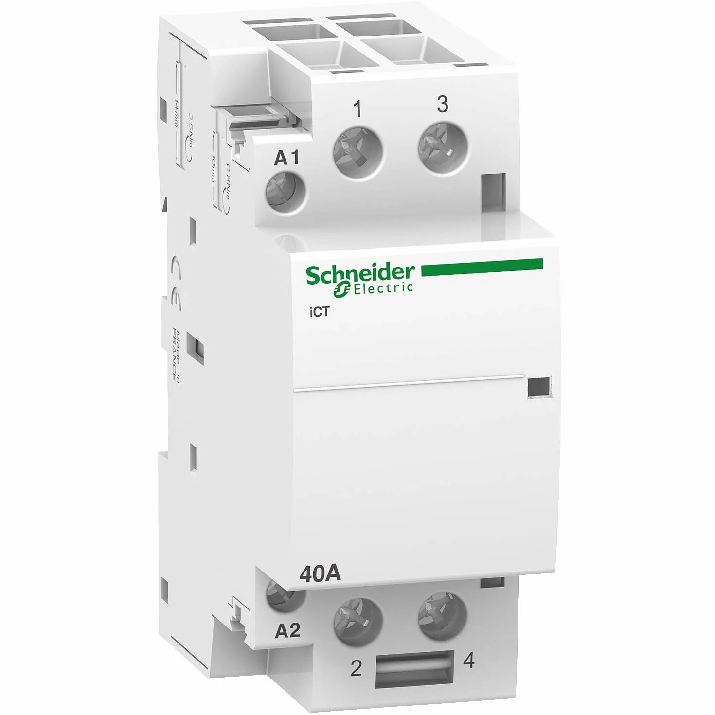 Schneider Stycznik iCT 40A 2NO 220-240 VAC biały