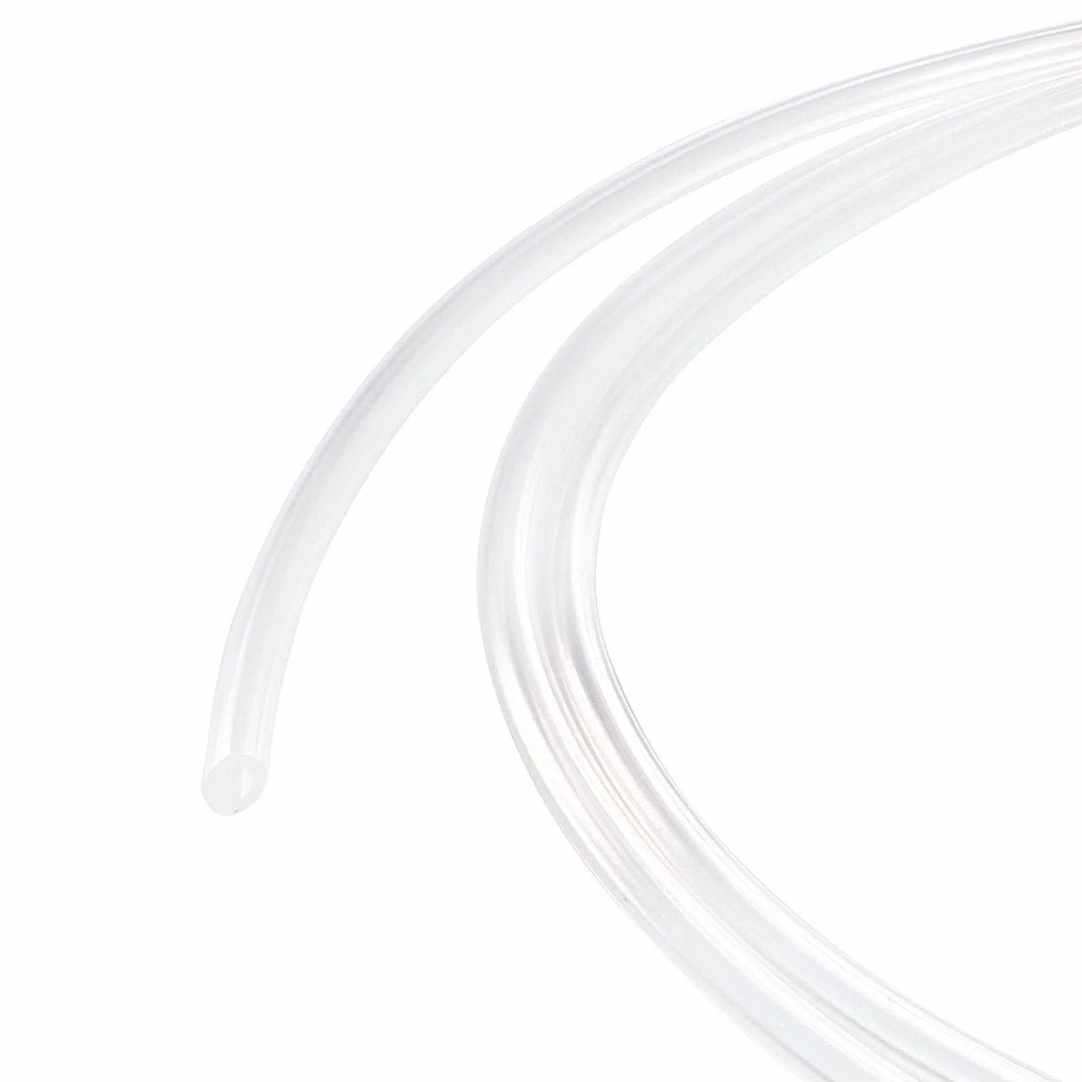 TOP-VIGOR 1 mm ID 1,6 mm OD PVC przezroczysta rura winylowa, długość 2 m elastyczna rura wodna klasy spożywczej, plastikowa rurka do transferu wody, oleju, powietrza, proszków i drobnych granulatów