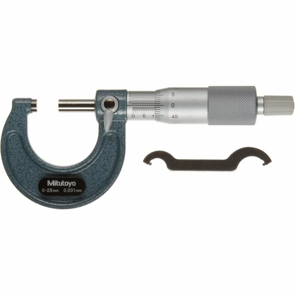 Mitutoyo MIT103-129 Mikrometr z podziałką 0,001 mm, zakres 0 mm-25 mm