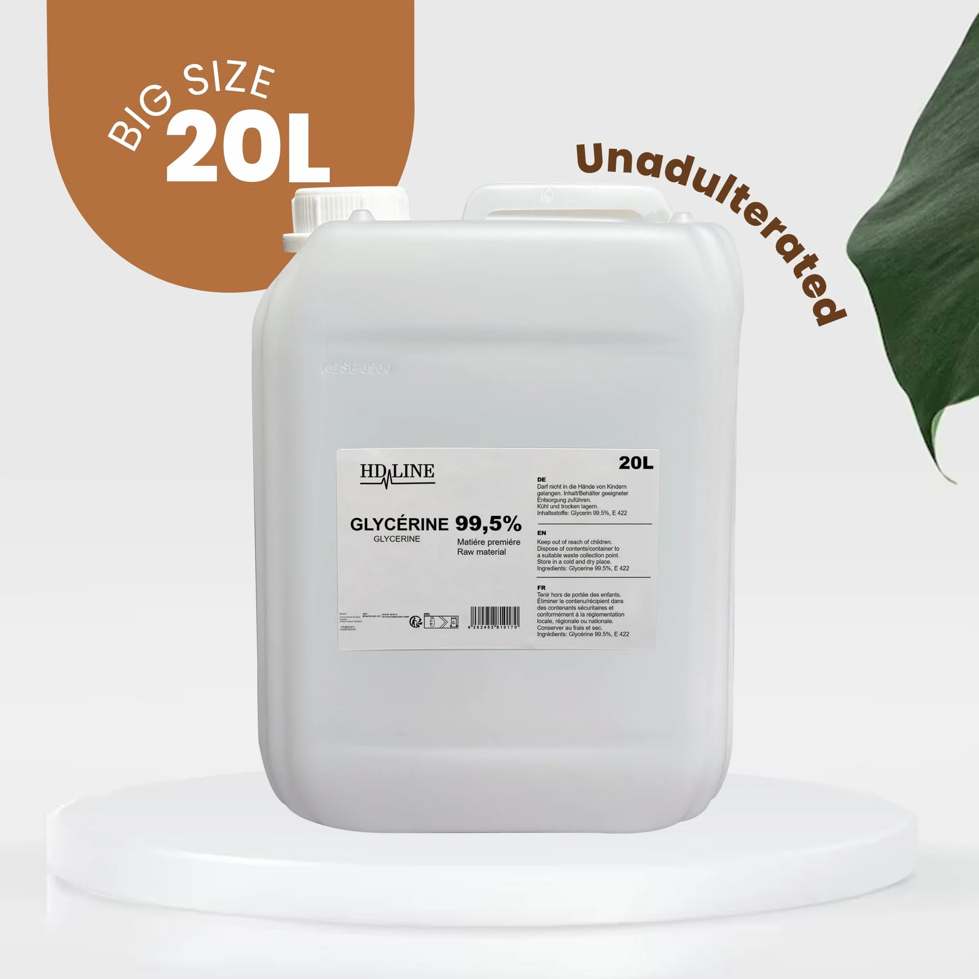 Hd-Line Gliceryna 99,5% Przezroczysty 20 l