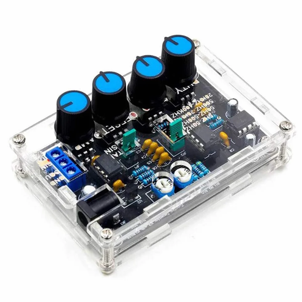 DollaTek ICL8038 precyzyjny generator sygna?u DIY zestaw sinusoidalny trójk?t kwadratowy pi?okszta?t wyj?cie 5 Hz ~ 400 kHz regulowana amplituda cz?stotliwo?ci