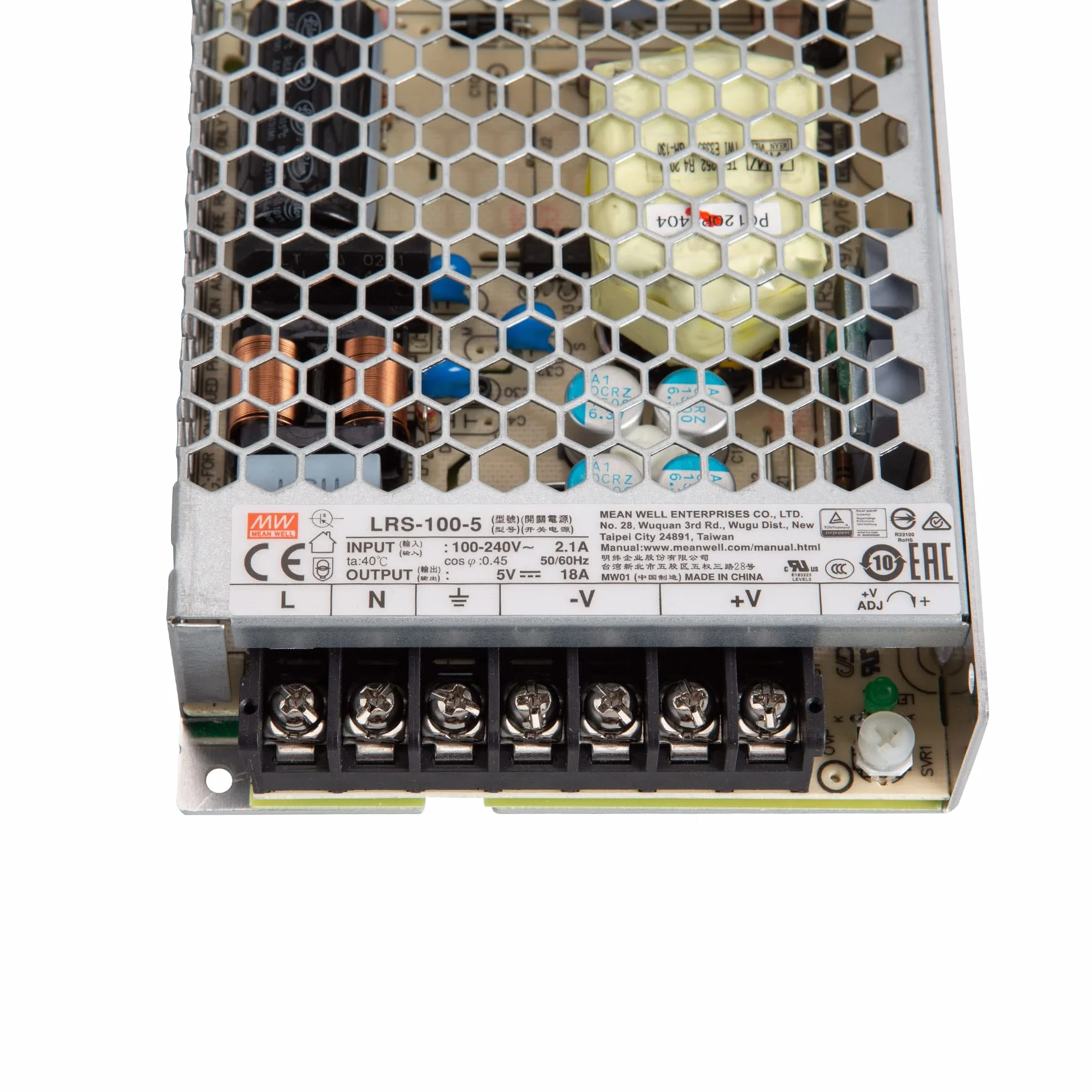 Mean Well LRS-100-5 zasilacz impulsowy case 5V/DC/0-18/ 90W