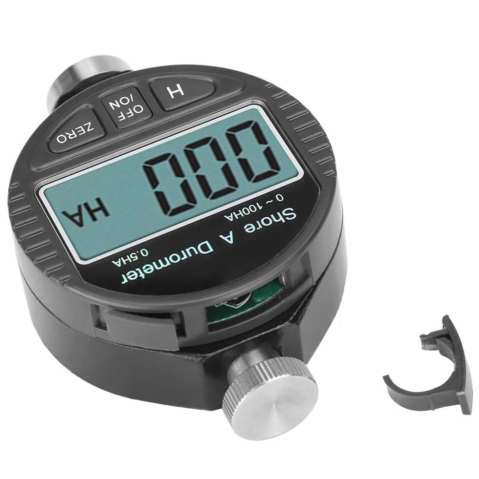 Tester twardości wyświetlacza LCD, twardość 100HD Shore A do pomiaru twardości różnych miękkich materiałów, takich jak guma, żel krzemionkowy, opony i plastik