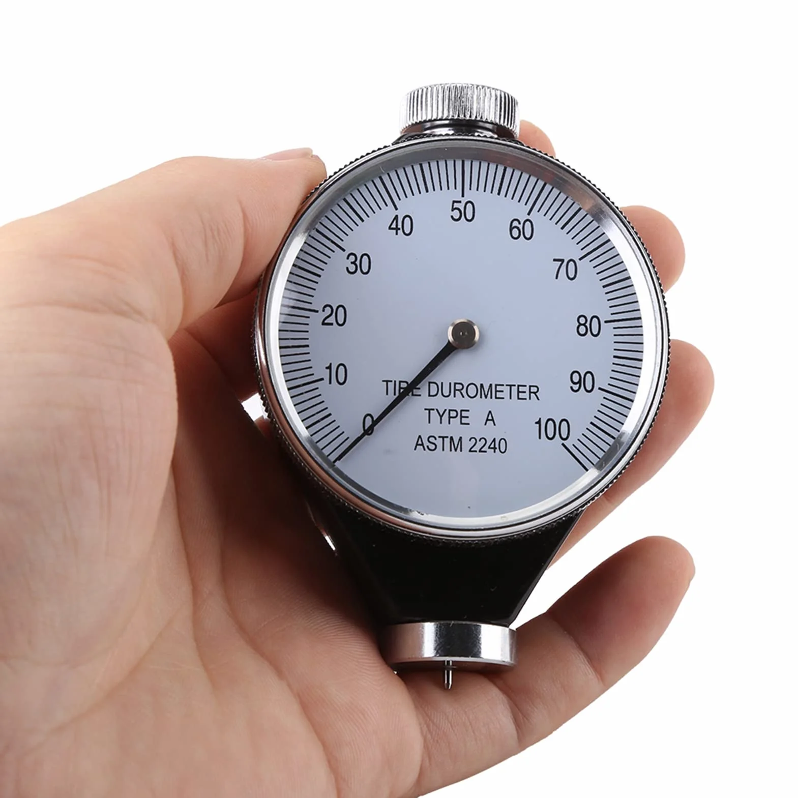 Gumowy durometr pneumatyczny, tester twardości gumy 0-100 HA, tester twardości miernika brzegu typu A, do dokładnego pomiaru
