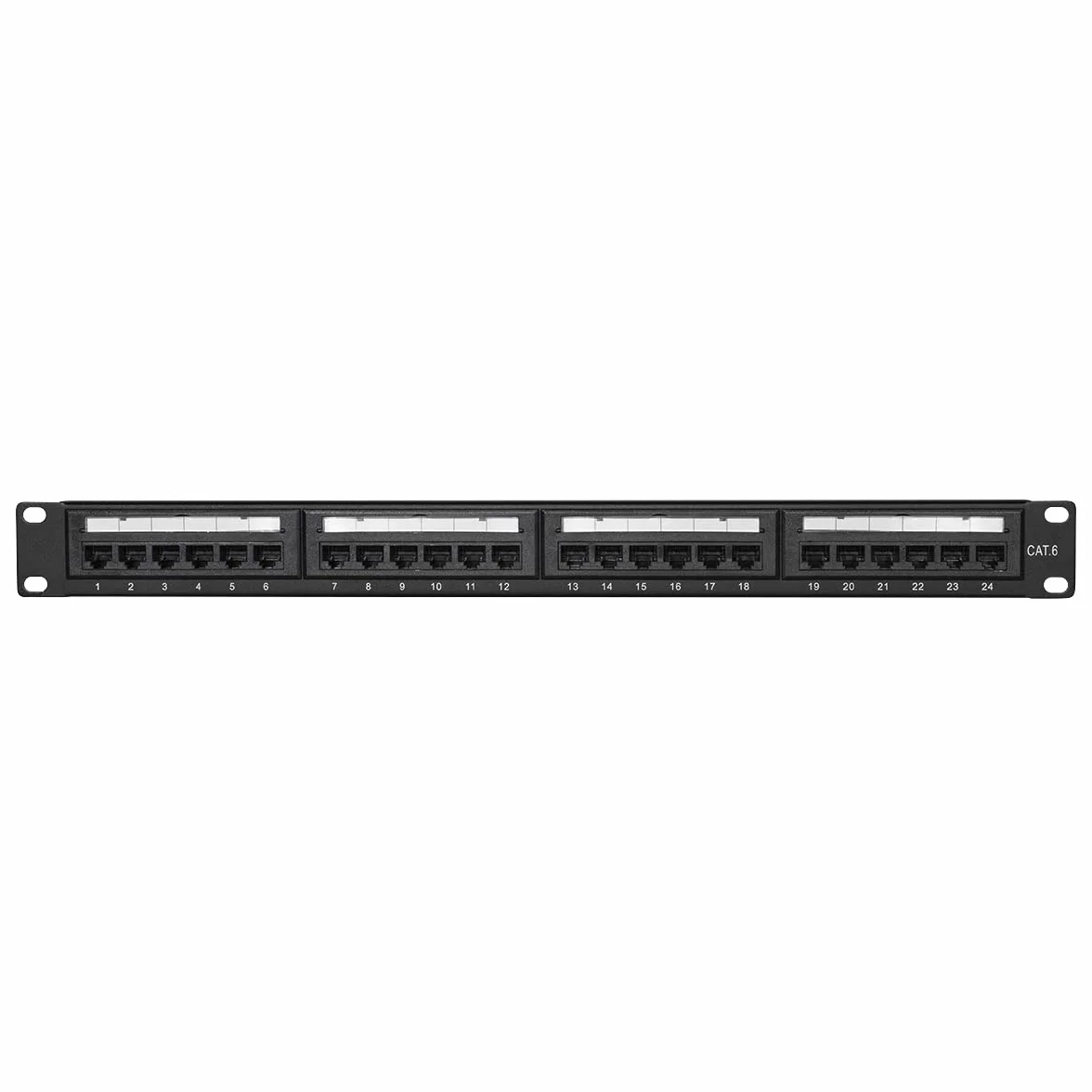 LogiLink Professional EconLine Cat.6 250 MHz Patch Panel 19" UTP 24 porty RJ45