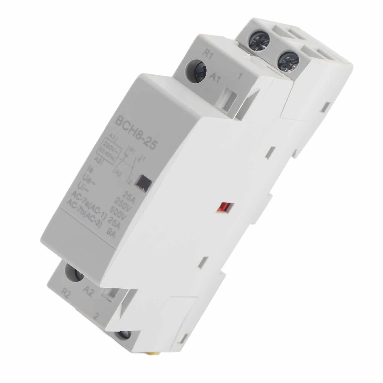 Stycznik AC 2P 25A 220V/230V 1NO 1NC 50/60Hz na szynę DIN