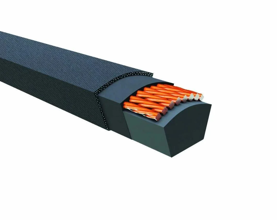 A725Li (725 mm obwód wewnętrzny 13 mm szerokość 8 mm wysokość) gumowy pasek klinowy owinięty czarny