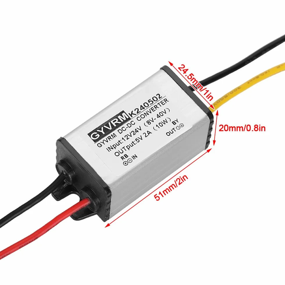 Przetwornica Obniżająca Dc-Dc 12 V / 24 V Do 5 V 2A Wydajność Regulator Napięcia Diy Zasilacz Obniżający Moduł Zasilający