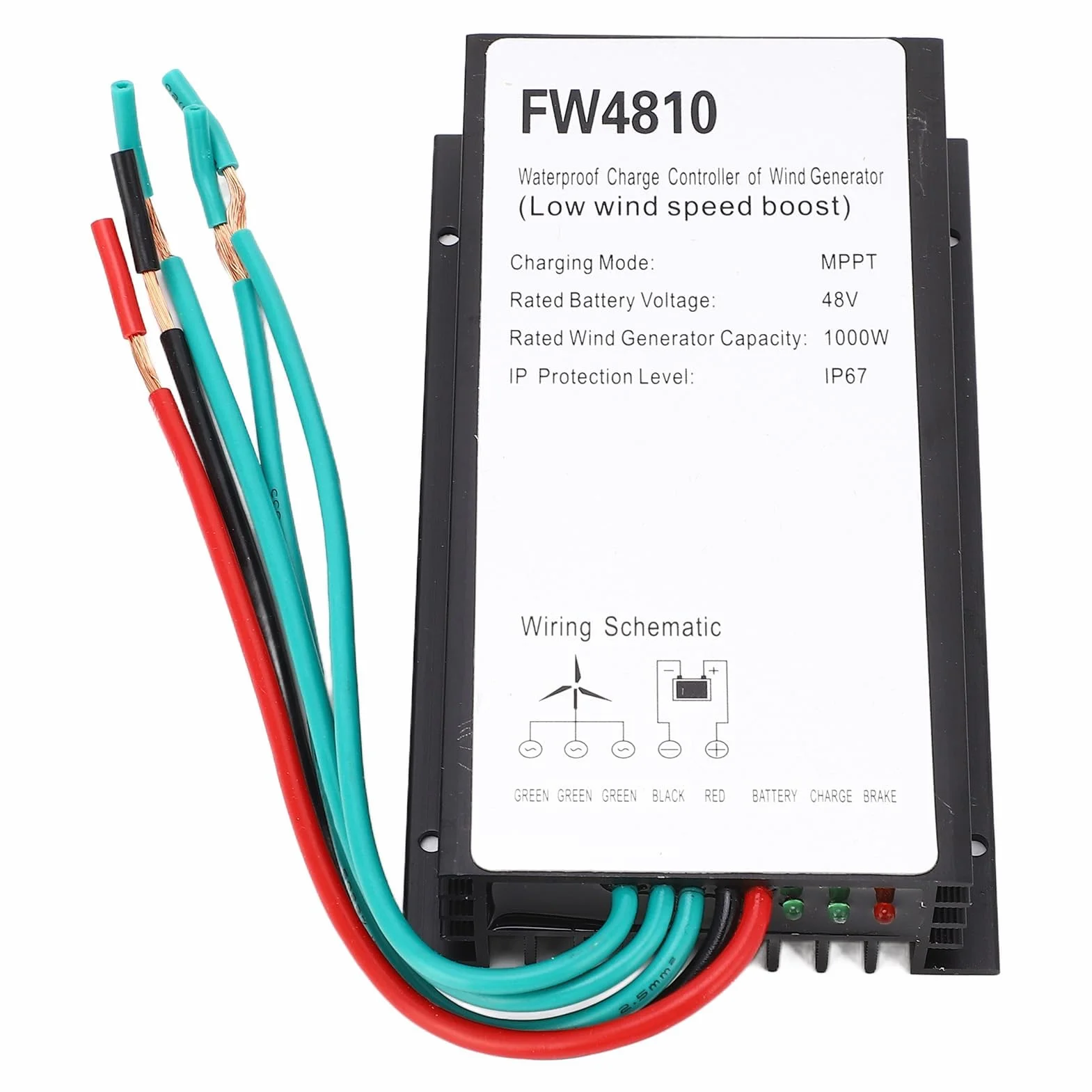 FW4810 1000W Kontroler ładowania Wiatru MPPT Kontroler 48V IP67