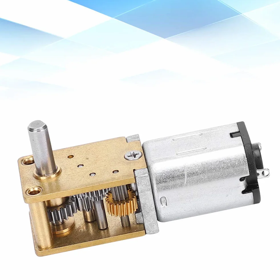 Mini metalowy silnik przekładniowy mikroelektryczny wentylator silnik N20 DC12 V Redukcja prędkości CW/CCW mikrosilnik (DC12V27RPM)
