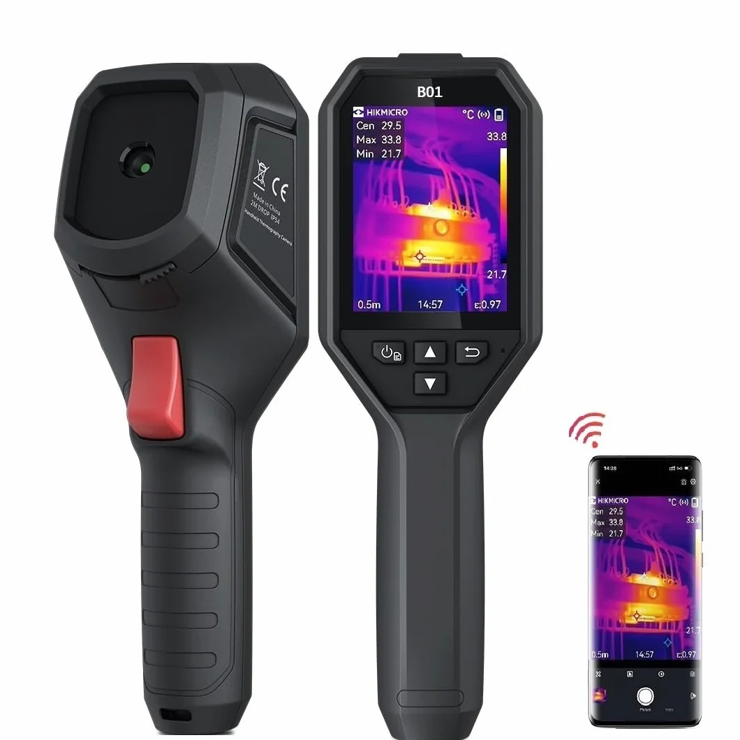 HIKMICRO Kamera termowizyjna B01 256x192 IR WiFi 25 Hz 49152 pikseli LCD 3,2 cala