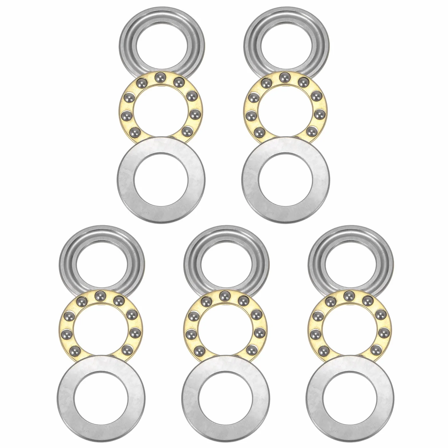 F12-21M Miniaturowe łożysko oporowe kulkowe 12 mm 21 mm 5 mm stal chromowana