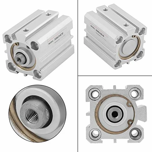 Siłownik Pneumatyczny SDA 25x30 Skok 25mm ID 30mm Kompaktowy Aluminiowy Podwójne Uszczelnienie Dwustronnego Działania Cylinder