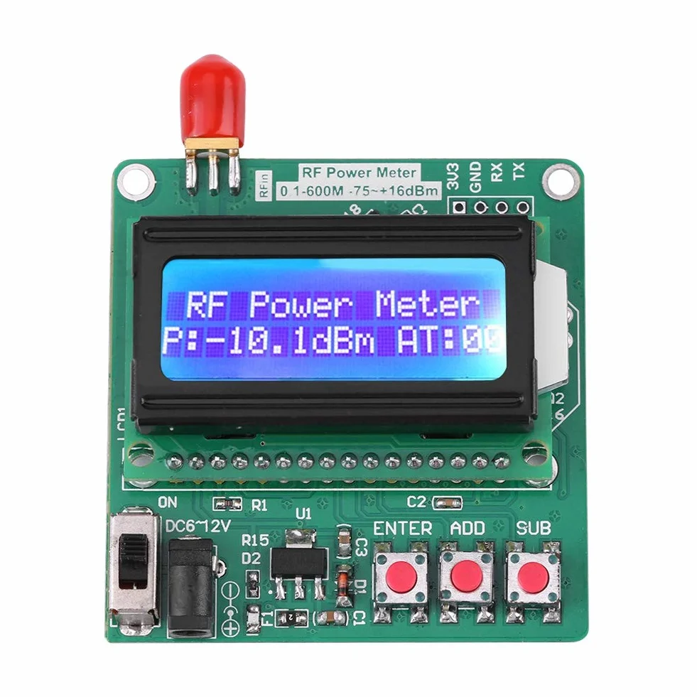Miernik Mocy RF 1–600 MHz z Cyfrowym Wyświetlaczem LCD do Radia