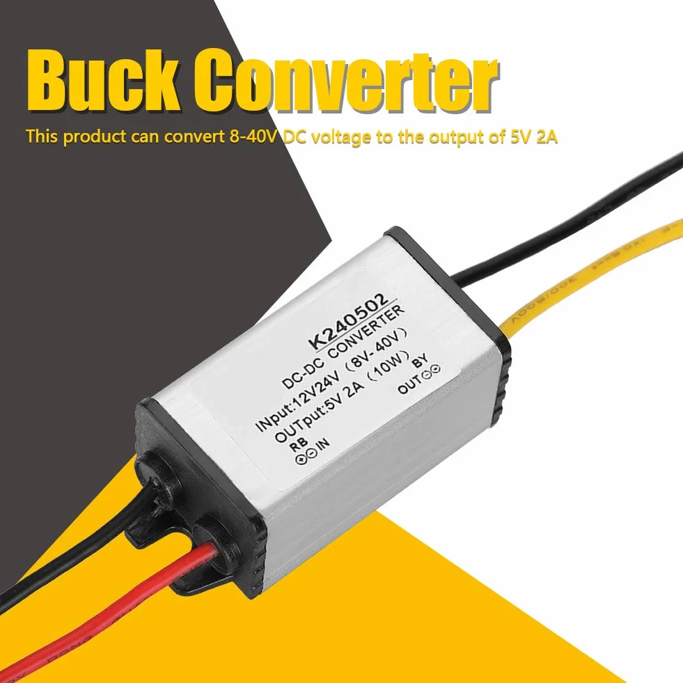 Przetwornica Obniżająca Dc-Dc 12 V / 24 V Do 5 V 2A Wydajność Regulator Napięcia Diy Zasilacz Obniżający Moduł Zasilający