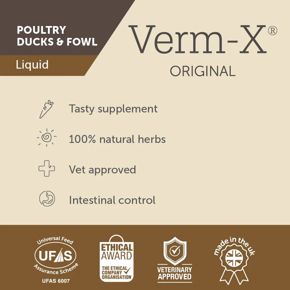Verm-X Płyn do drobiu 250 ml Naturalna kontrola pasożytów