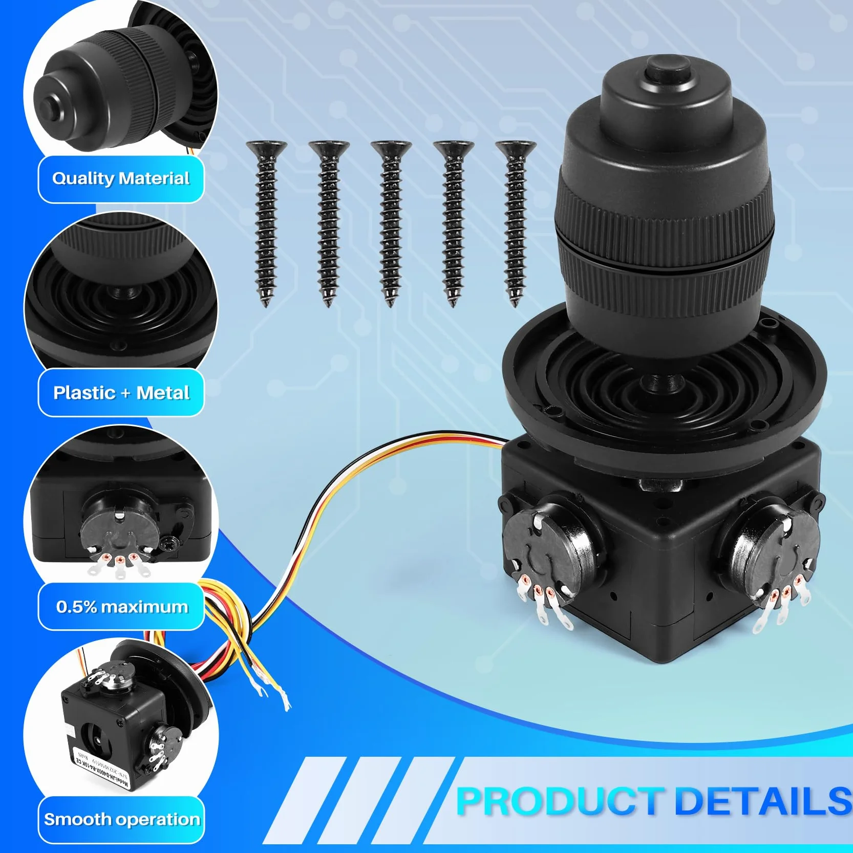 Potencjometr 4-osiowy joystick sterowanie przyciskiem do -D400X-R4 10K 4D zalakowany potencjometr kołyskowy