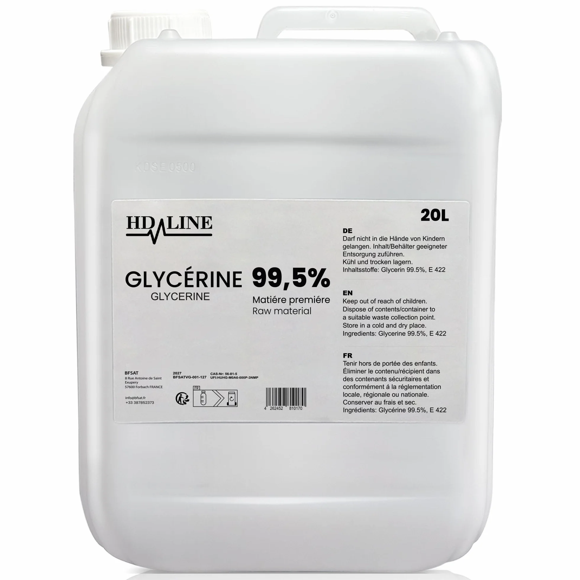 Hd-Line Gliceryna 99,5% Przezroczysty 20 l