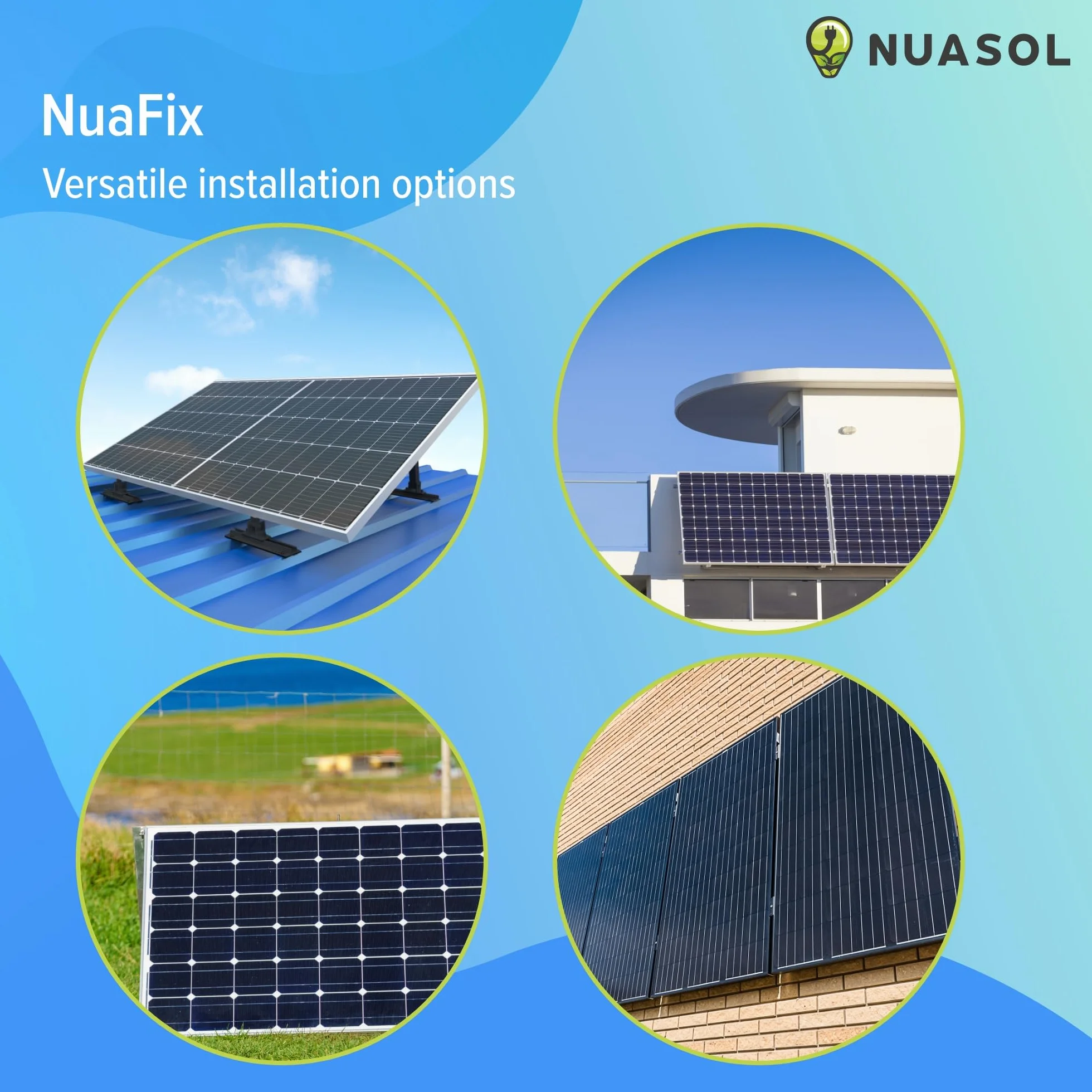 Uchwyt do paneli słonecznych PV 28 cali 72 cm zestaw 2 uchwytów aluminiowy regulowany 0-90°