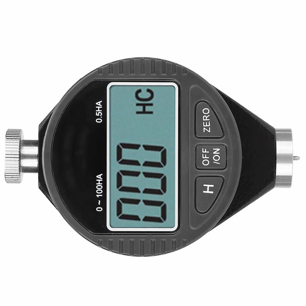 Tester twardości wyświetlacza LCD, twardość 100HD Shore A do pomiaru twardości różnych miękkich materiałów, takich jak guma, żel krzemionkowy, opony i plastik
