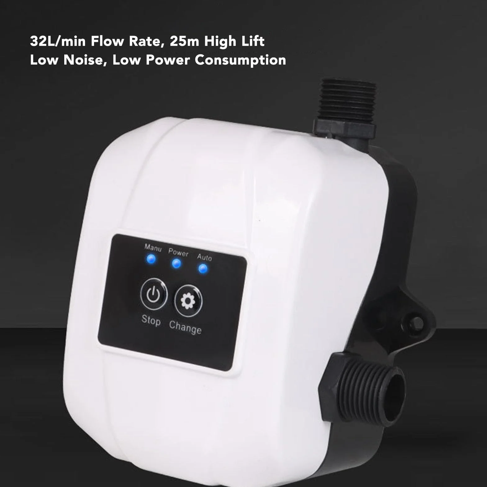 Pompa Wspomagająca Ciśnienie Wody 150 W 24 V DC 32 L/min 25 M Magnes Trwały