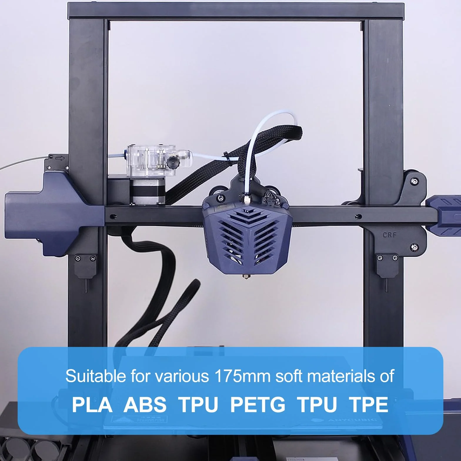 EFUTURETIME Dual Gear Bowden wytłaczarka przezroczysta zestaw z silnikiem krokowym Nema 17, 2 fazy, 4 przewody, 1,8 stopnia, do drukarki 3D Anycubic Tevo Tornado CR10, do drukarki 3D 1,75 mm, PLA, ABS
