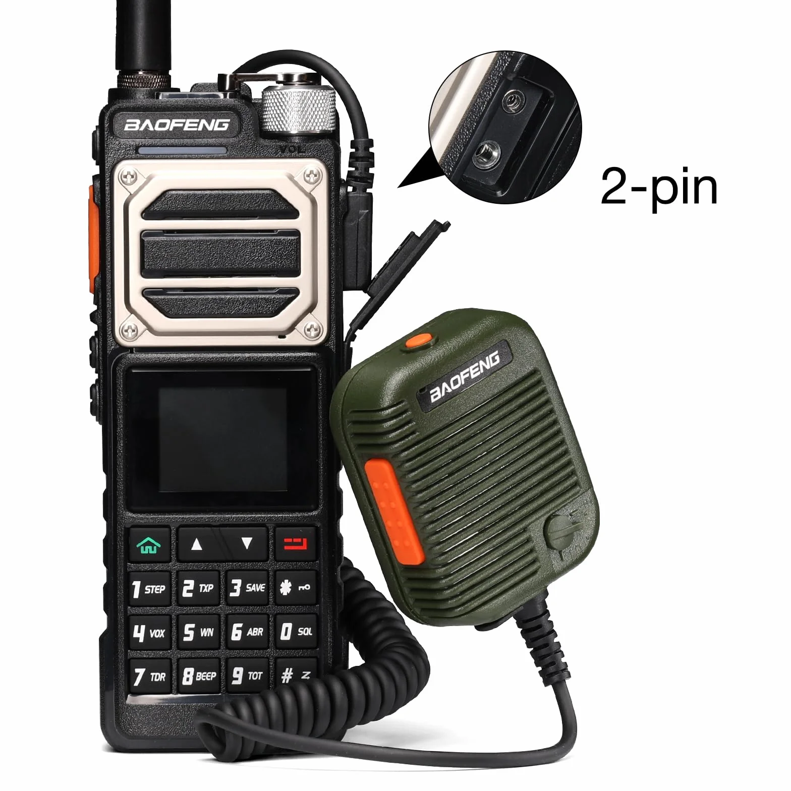 BAOFENG Taktyczny głośnik mikrofonowy do radia UV-25 UV-5R 5RM BF-F8HP