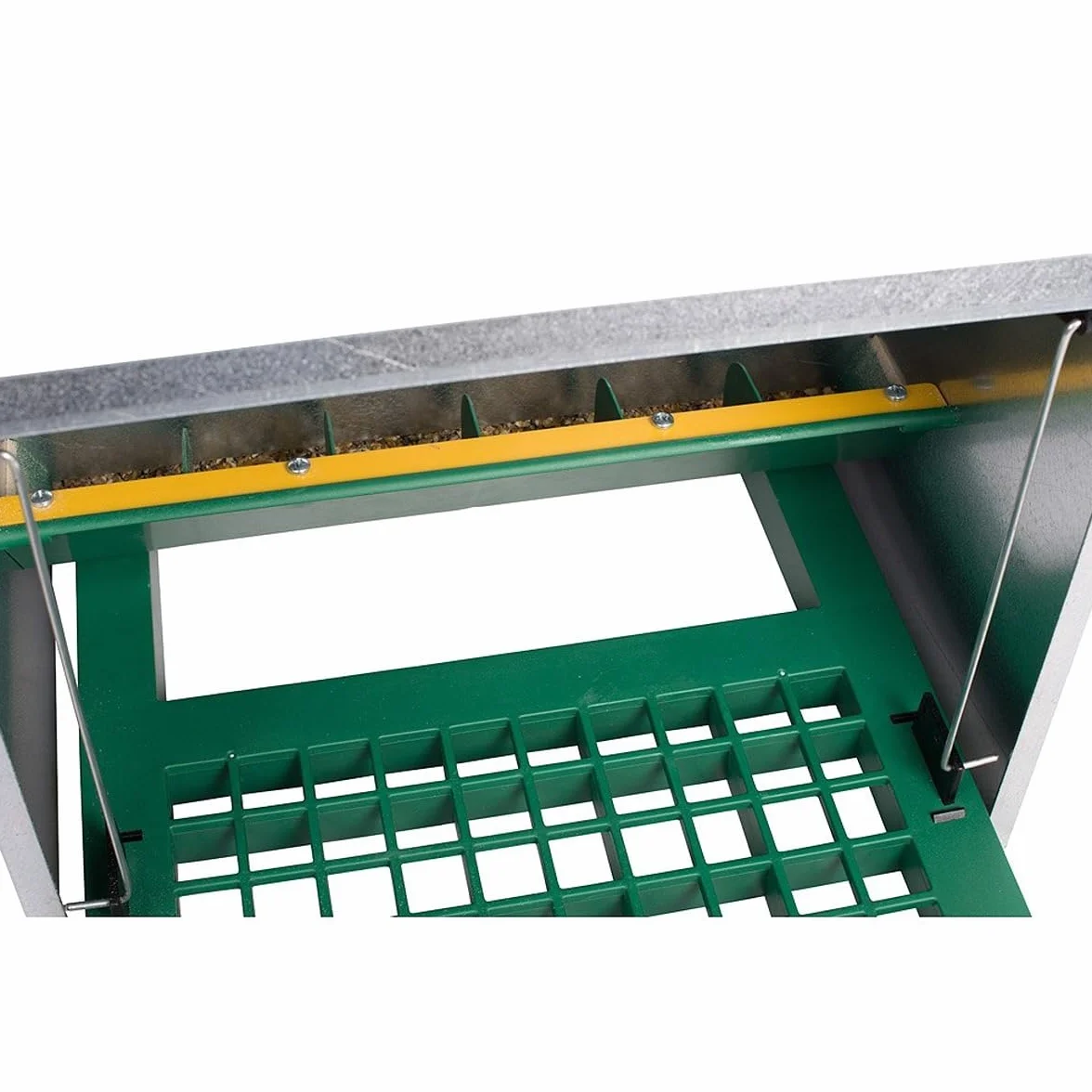 Feedomatic automat do karmy dla drobiu, 5 kg, z płytą do wchodzenia 5 kg, dozownik karmy dla drobiu, koryto dla kur
