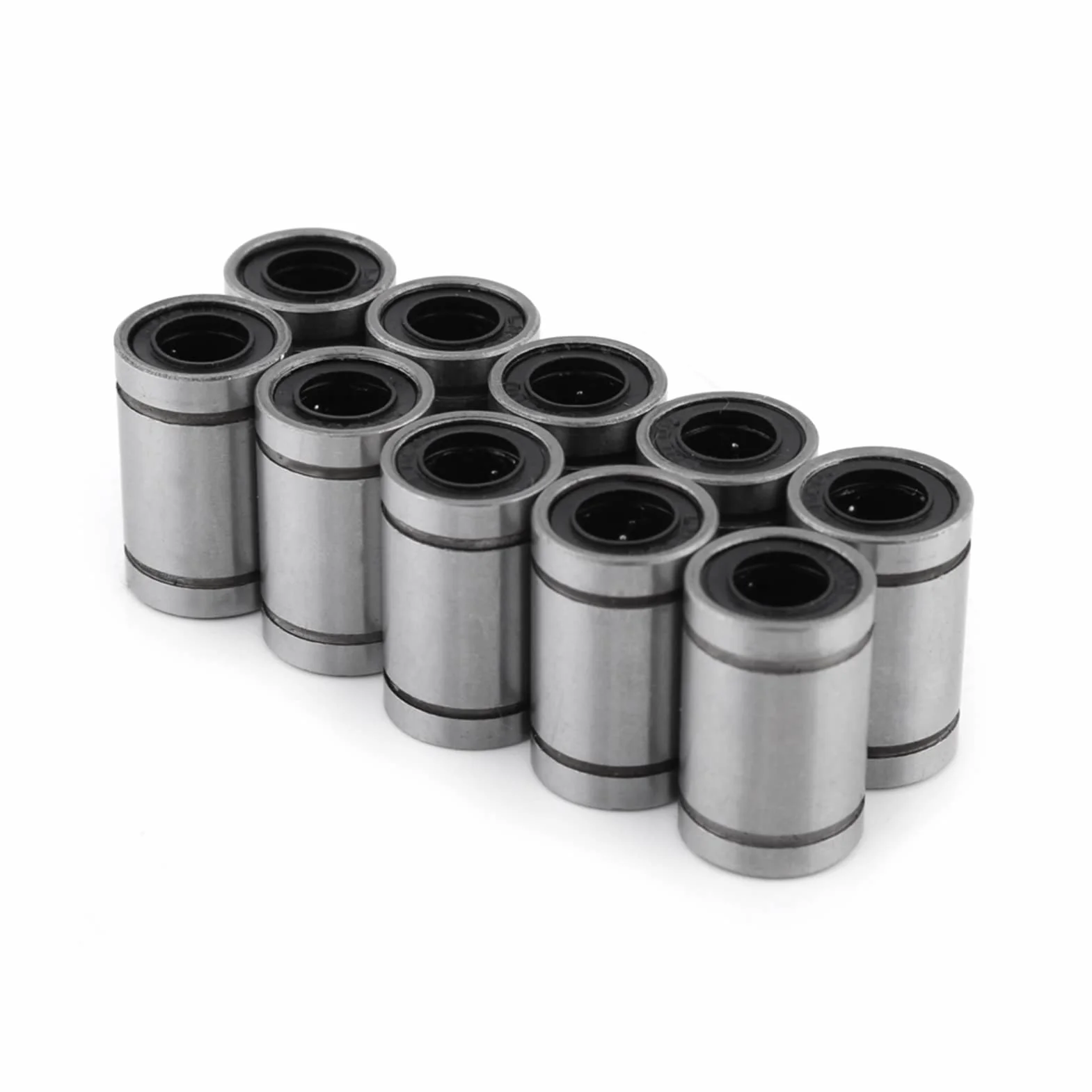 10 sztuk LM8UU 8mm łożysko kulkowe liniowe podwójne tuleja uszczelniająca dla pręta 8mm Drukarka 3D Części CNC