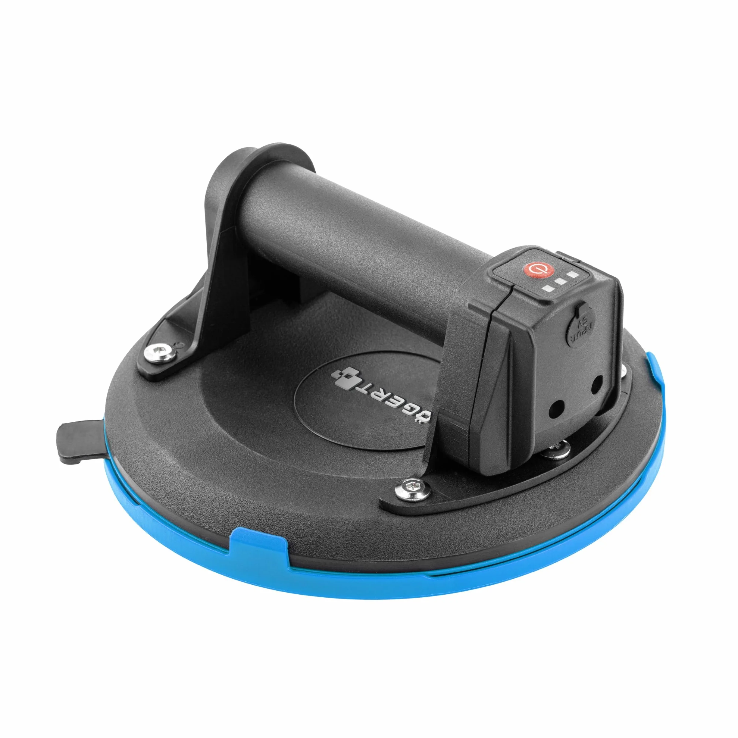 HÖGERT TECHNIK Przyssawka akumulatorowa 200 mm z manometrem Heavy Duty 150 kg