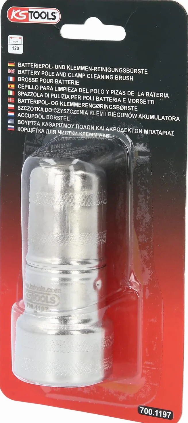 KS Tools Szczotka do czyszczenia klem i biegunów 120mm