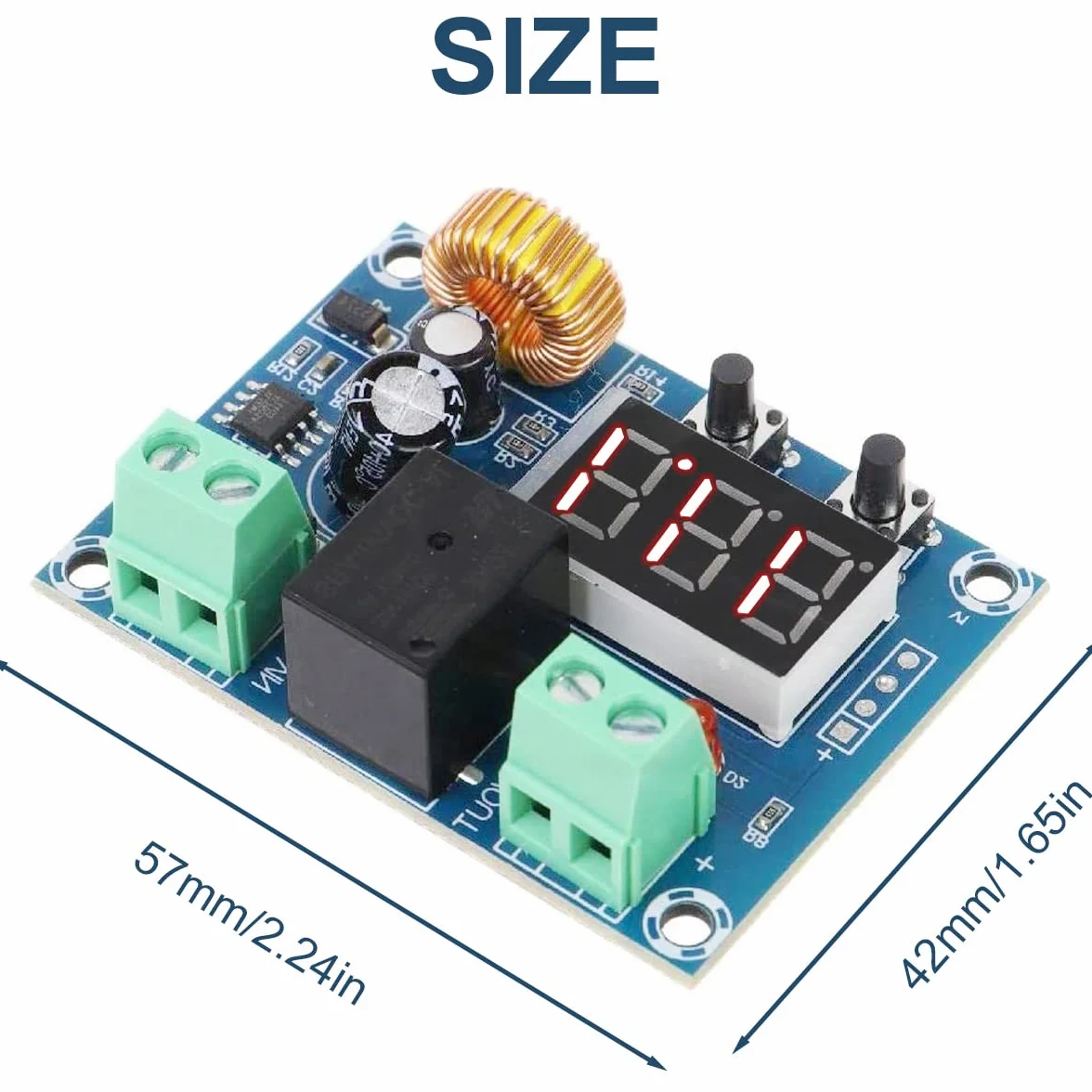 Moduł odłączania akumulatora niskiego napięcia, 2 sztuki XH-M609 czujnik baterii DC 12 V-36 V z cyfrowym wyświetlaczem, moduł ochrony przed napięciem do akumulatorów ołowiowo-kwasowo-litowych