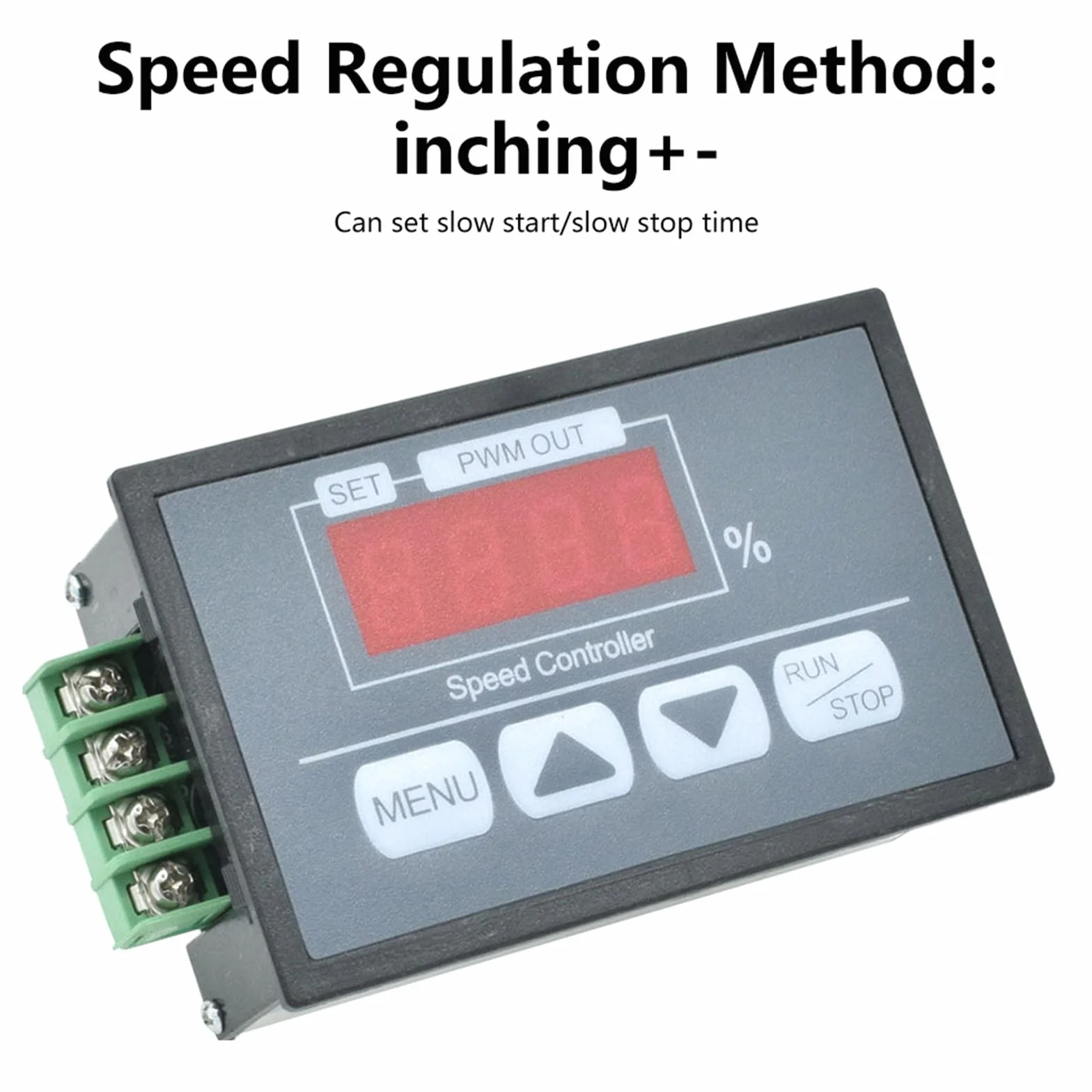 Aideepen PWM DC regulator prędkości obrotowej silnika DC 6-60 V 12 V 24 V 36 V 48 V 30 A prędkość, regulowany bezstopniowy regulator z powolną regulacją start/zatrzymania