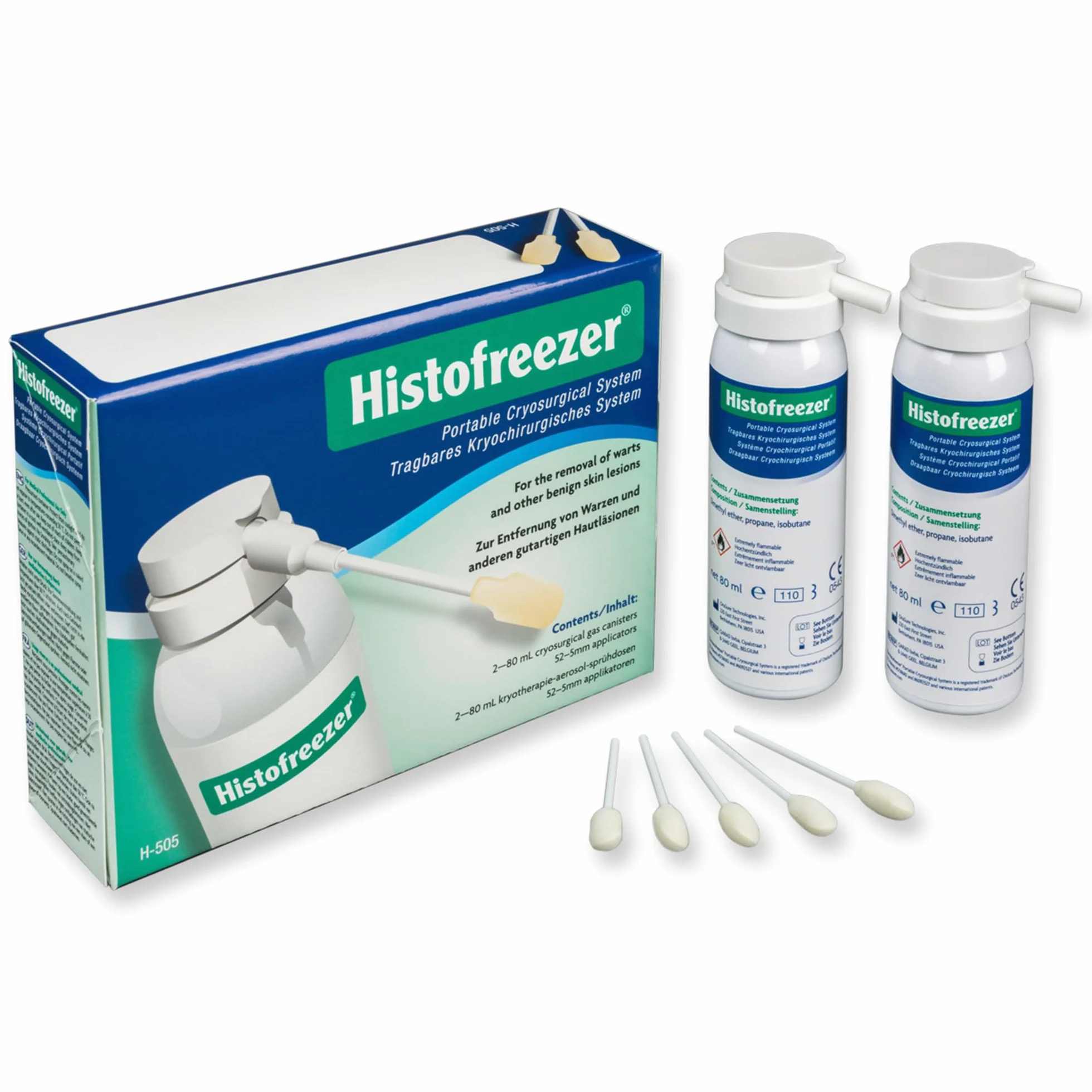 Histofreezer 30592 Środek Crioterapeutico, 2 x 8 ml + 52 aplikacje, 5 mm
