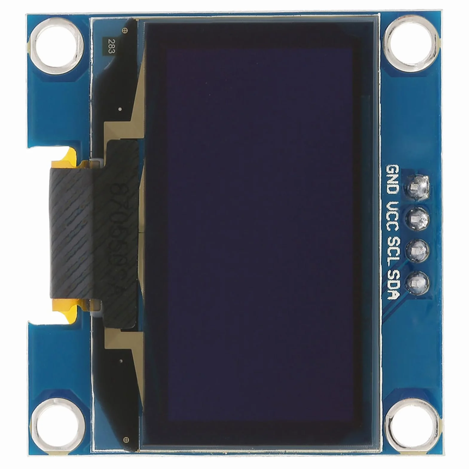 Moduł Wyświetlacza OLED o Przekątnej 1,3 Cala, Wyświetlacz OLED I2C 128x64 Niebieski Ekran Tekstowy, Układ Sterownika SSD1106, Wejście 3, V 5 V, Szybki Czas Reakcji o Wysokim Kontraście dla
