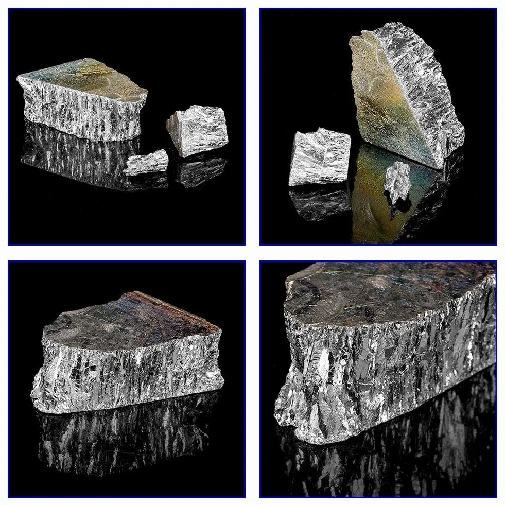 Bizmut 99,99% czysty kryształ 1000 g metalowe geody do tworzenia kryształów