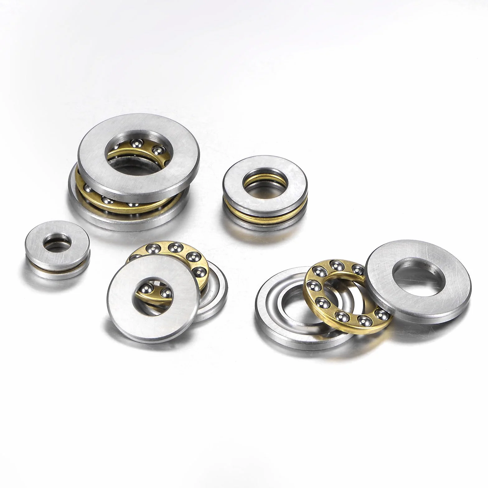 F12-21M Miniaturowe łożysko oporowe kulkowe 12 mm 21 mm 5 mm stal chromowana