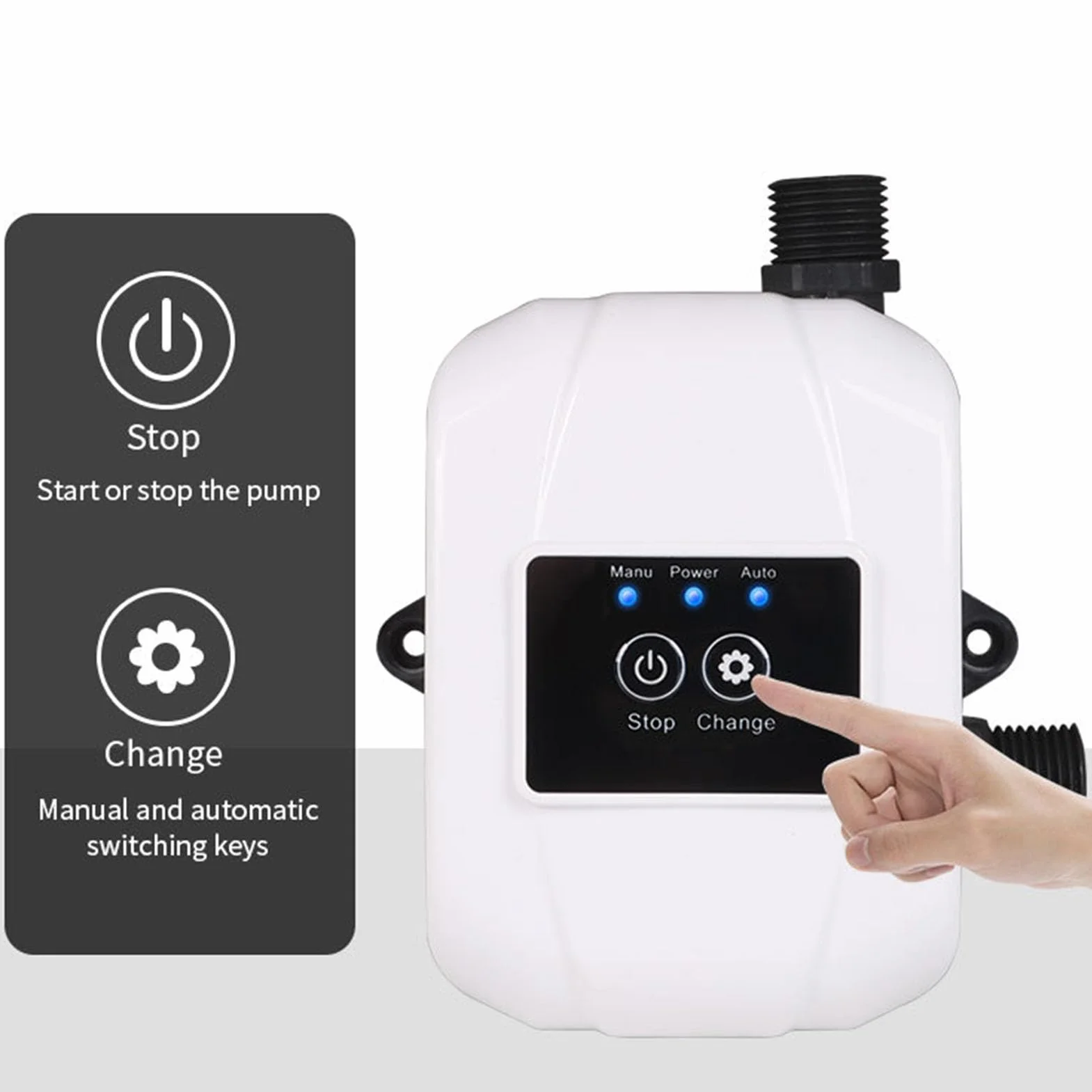 Pompa Wspomagająca Ciśnienie Wody 150 W 24 V DC 32 L/min 25 M Magnes Trwały